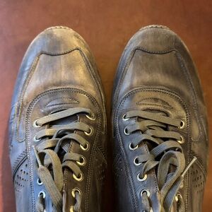Magnanni Charcoal Leather Men's Sneakers